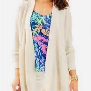 NWT MELLY LILLY PULITZER GILVER CARDIGAN large shimmery NEW